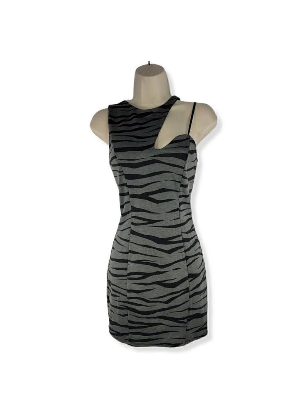 Material Girl Tiger Print bodycon Mini Dress Small Juniors